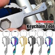 24 in 1 Multifunctional Keychain Tool - Pocket Bottle Opener Keychain - Outdoor Portable Universal T