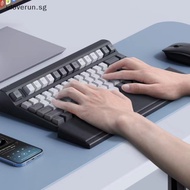 Uloverun Keyboard Wrist Rest Pad Ergonomic Soft Memory Foam Support Desktop Storage Box Easy Typing Pain Relief For Office Home SG