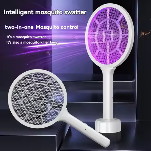 USB charging mosquito swatter, electric mosquito swatter, insect killer, equipped with ultraviolet l