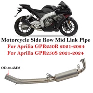 For Aprilia GPR250R GPR250S GPR250 2021 - 2024 Motorcycle Exhaust Escape Systems Side Row Slip On Mi