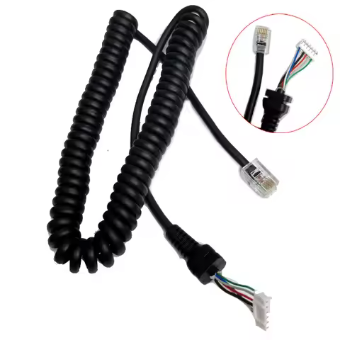 1PCS Car Hand Speaker Microphone Cable for YAESU MH-48 MH-48A6J FT-8900R FT-7900R FT-1807 FT-2900R F