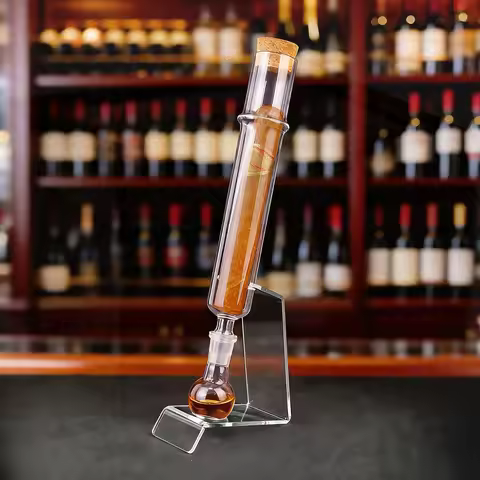 Cigar Tube Moisture Retention Box, Cigar Flavor Injector, Optional with Or Without Ball Base, with W