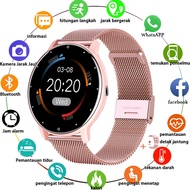 LIGE Jam Tangan Pria Asli Jam Pintar Layar Sentuh Penuh Bluetooth Mode Olahraga Kebugaran Detak Jantung Tekanan Darah Alat Pelacak I67 Tahan Air Jam Tangan Wanita Android IOS Smart Watch +Kotak