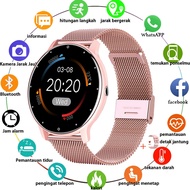LIGE Asli Jam Tangan Pintar Wanita Olahraga Kebugaran IP67 Anti Air Jam Pria Android iOS SmartWatch