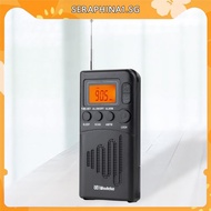 [seraphina1.sg] AM FM Stereo LCD Display Portable Radio Receiver AM FM Radio Small Digital Radio [seraphina1.sg]