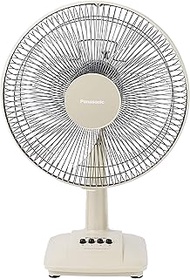 Panasonic F-300CSN 12" Desk Fan, 3 Speed, Plastic Blades, Detachable Base, 70W, Beige