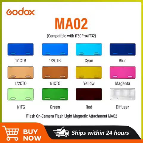 Godox iFlash Magnetic Attachment MA01 MA02 Color Flilter Diffuser Kit for Flash Light iM20 iM22 iT20