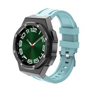 Luxury Stainless Steel Strap Case For Samsung Galaxy Watch 6 Classic 47mm 43mm Modification Kit Gala