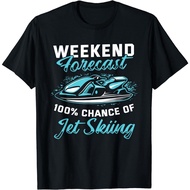 Weekend Forecast Jet Skiing Funny Jet Ski Gift T-Shirt