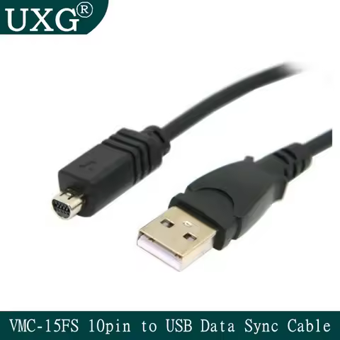 1.5m 5FT VMC-15FS 10pin to USB Data Sync Cable for Sony Digital Camcorder Handycam downloading pictu