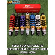 HONDA CLICK 125 / CLICK 150 / BEAT CARB / BEAT F.i / SCOOPY / ZOOMER / GENIO REAR SHOCK 270MM / 300M