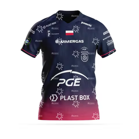 Koszulka CEV Champions League 2026 Training set Volleyball jersey Spring Sports Men's T-Shirt Childr