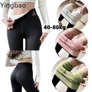 Yingbao Winter Warm Fleece Lined Elastic Leggings for Women Tummy Control High Waisted Thick Thermal
