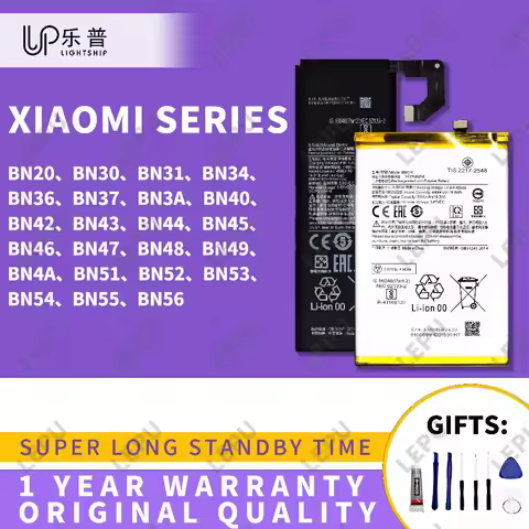 Battery BN20 BN30 BN31 BN34 BN36 Phone Battery BN44 BN45 BN47 BN48 BN55 BN56 BN59 BN5C XM RM Origina