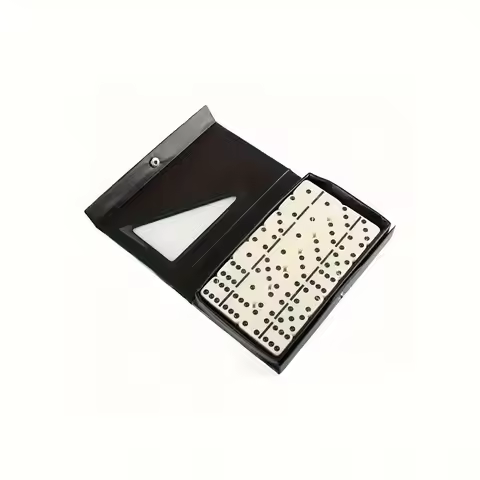 28pcs Classic Dominoes Card Chess, Board Game Toys With PVC Storage Box, Portable Case for Leisure G