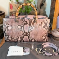 Gucci 真蟒蛇皮 手拿肩背包（全新）