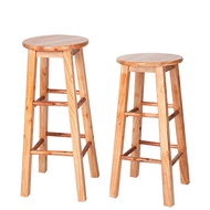 Solid Wood Stool Home Bar Stool Retro Bar Stool Bar Chair Bar Stool High Stool