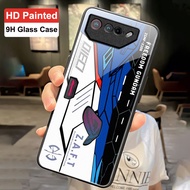 For Asus ROG Phone 7 Case ROG 7 6 5S 5 3 9H Tempered Glass Back Cases For Asus ROG 5 5S Phone Cover ROG7 ROG6 ROG5 Glass Funda