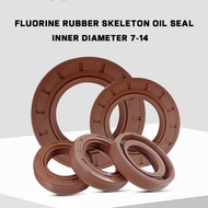 Fluoride Frame Oil Seal Inner Diameter 7~14 High Temperature Resistant Corrosion Resistant Wear Resi