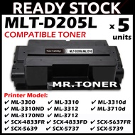 5x Compatible TO Samsung 205 205L MLT D205L D2 ML3300 3310ND 3312 3710d 3170ND 3712 SCX4833FR 4833FD