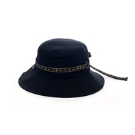 FILA #幻遊世界 緞帶時尚筒帽/漁夫帽-黑色 HTY-1202-BK