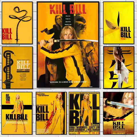 Movie K-Kill Bill Poster High Quality Wall Art for Home Office Bedroom Living Room Hallway Bar Perfe