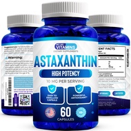 We Like Vitamins Astaxanthin 10mg Softgel - Highly Potent Astaxanthin Supplements from Haematococcus