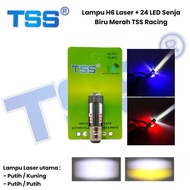 MERAH TSS MAIN Laser Light + LED Senja Racing Redbiru H6 LASER 30 LED ALIEN H6 LED LASER 2 COLOR HI 