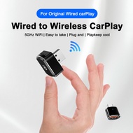 Wireless CarPlay 2 in 1 Adapter USB/Type-C Car Dongle, Mini CarPlay Box Plug and Play, For
