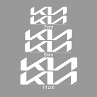 6ชิ้นฝาครอบคาลิเปอร์เบรคล้อรถยนต์ดัดแปลงโลโก้ KN สติกเกอร์ไวนิลสติ๊กเกอร์ตกแต่งสไตล์สำหรับ KIA Sport