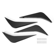 Havashop Rear Bumper Lower Diffuser Fins Fit For C7 14-19