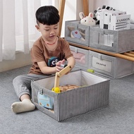 Wardrobe Cotton Linen Cloth Storage Box Organizer Foldable Finishing Box wardrobe organizer storage 