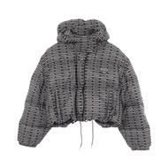 【二手】Prada PRADA羽絨外套 Re-Nylon Logo Pattern Hooded Cropped 291973 尼龍羽絨外套 女款 二手 A