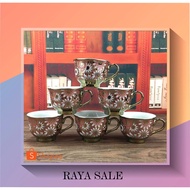 6pcs European Coffee Cup Set (Ceramic Cup)