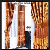Blackout fabric curtain, brown parero tassel fringe curtain