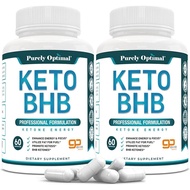 Purely Optimal Keto BHB Exogenous Ketones Supplement - Keto Diet Pills for Ketosis, Energy, Focus, M