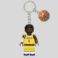 GANTUNGAN Lebron James LEGO Keychain | Lebron James Keychain | NBA Series