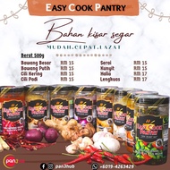 Easy Cook Pantry (ECP) Instant Bahan Blend Kisar: Bawang / Halia / Cili Padi / Cili Giling / Kunyit 