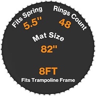 Aoodor Trampoline Replacement Mat, Jumping Mat Fits 8/10/12/14/15 ft Frame, Universal Jumping Round 