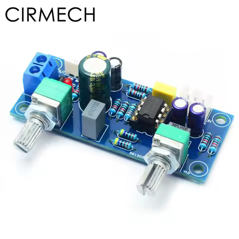 CIRMECH Low Pass Filter Bass Subwoofer Pre-AMP Amplifier Board Single DC Power NE5532 low pass filte