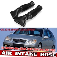 Car Air Intake Duct Hose Intake Manifold for Mercedes-Benz W203 C320 C240 2001-2005 Pair Air Intake 