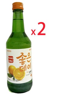 Muhak - 韓國 舞鶴燒酒（好天好飲）香橙味燒酒 12.5% 360ml x 2支