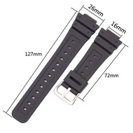 X 25mm Rubber Watchbands High Quality Men Sports Silicone Watch Strap Band For Casio 5600 Series Wat