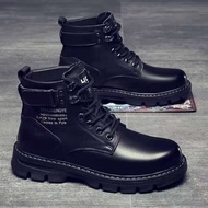 Martin Boots Black Motorcycle Wear-Resistant Outdoor Leisure Wear
