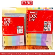 Joyko Loose Leaf Colorful Binder Paper Loose Leaf/ A5 B5 A5 Refill Paper B5 Refill Paper