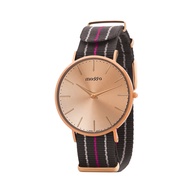 MASSA Grace Rose Gold Watch 36mm - Rose Gold - Leather Strap/ Steel Strap/ Nato Strap