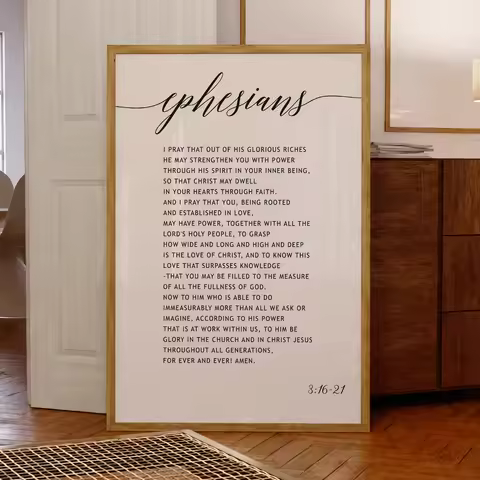 Christianity Bible Verse Wall Art Prints Canvas Painting Poster Picture For Living Room Home Decor