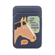 【二手】愛馬仕 HERMES 卡包 Eman Stole Number MagSafe H0003501 AA 藍色/海軍藍/多色 其他 MagSafe Eman Stole Number 女士