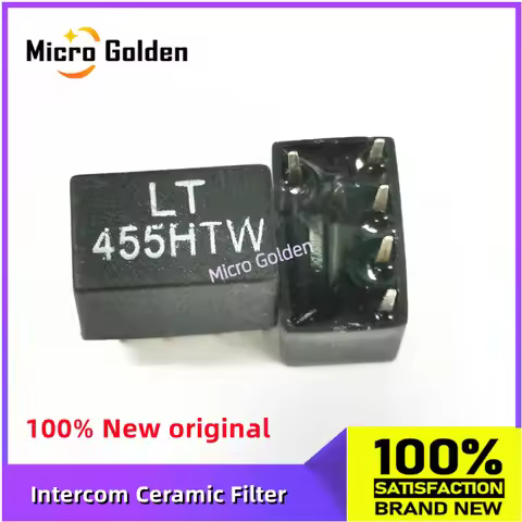 (10pcs) LT455HTW 455HTW Walkie Talkie Filter 455KHZ inline 1+4 Ceramic Filter DIP5