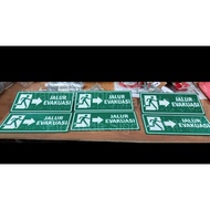 Evacuation strip board, braile sign, evacuation map, tuna netra, low vision, safety, emergency ladde